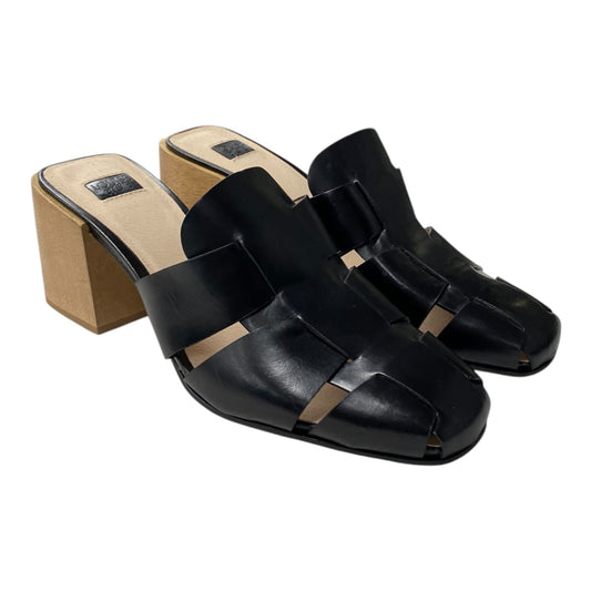 SANDALS HEELS BLOCK by LOUISE ET CIE In BLACK, Size: 9.5