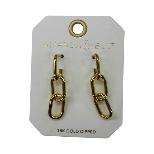 Earrings Dangle/Drop By Clothes Mentor In Gold