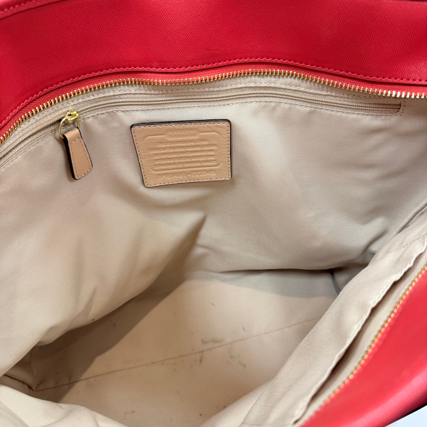 Handbag Designer By Coach, Size: Large