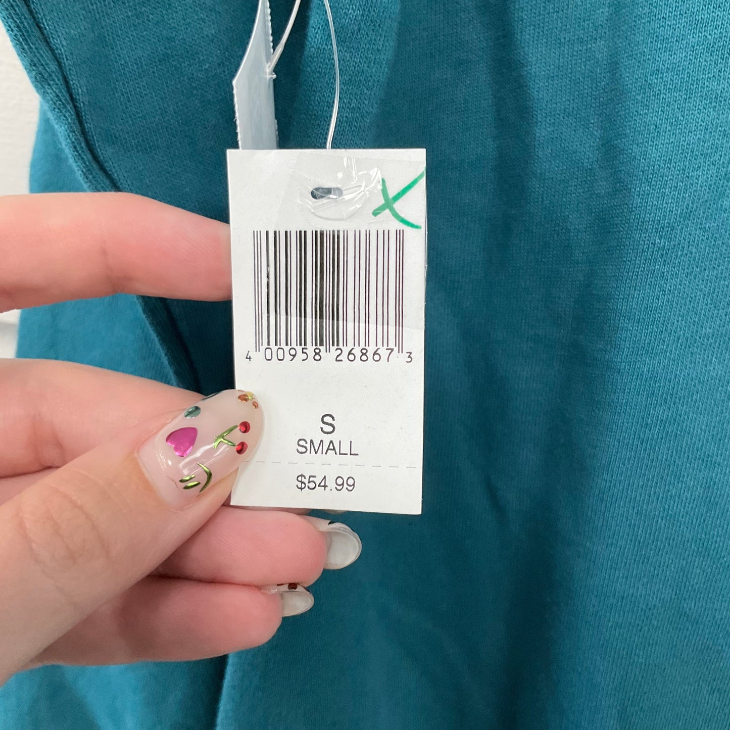 Sweatshirt Crewneck By Disney In Teal, Size: S