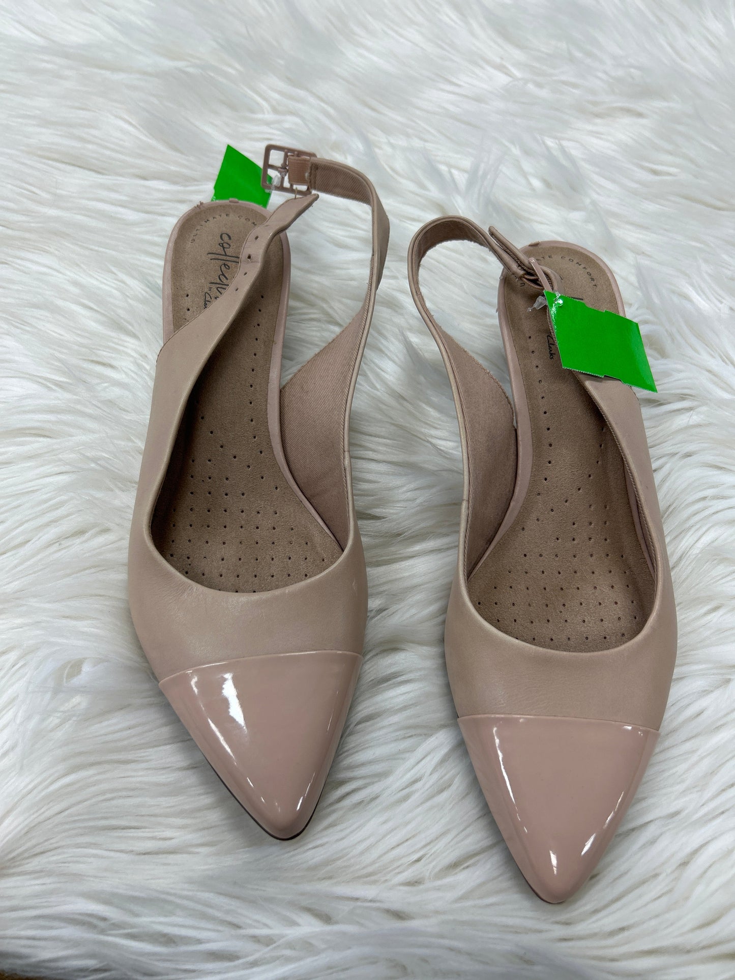 Shoes Heels Kitten By Clarks In Tan, Size:9