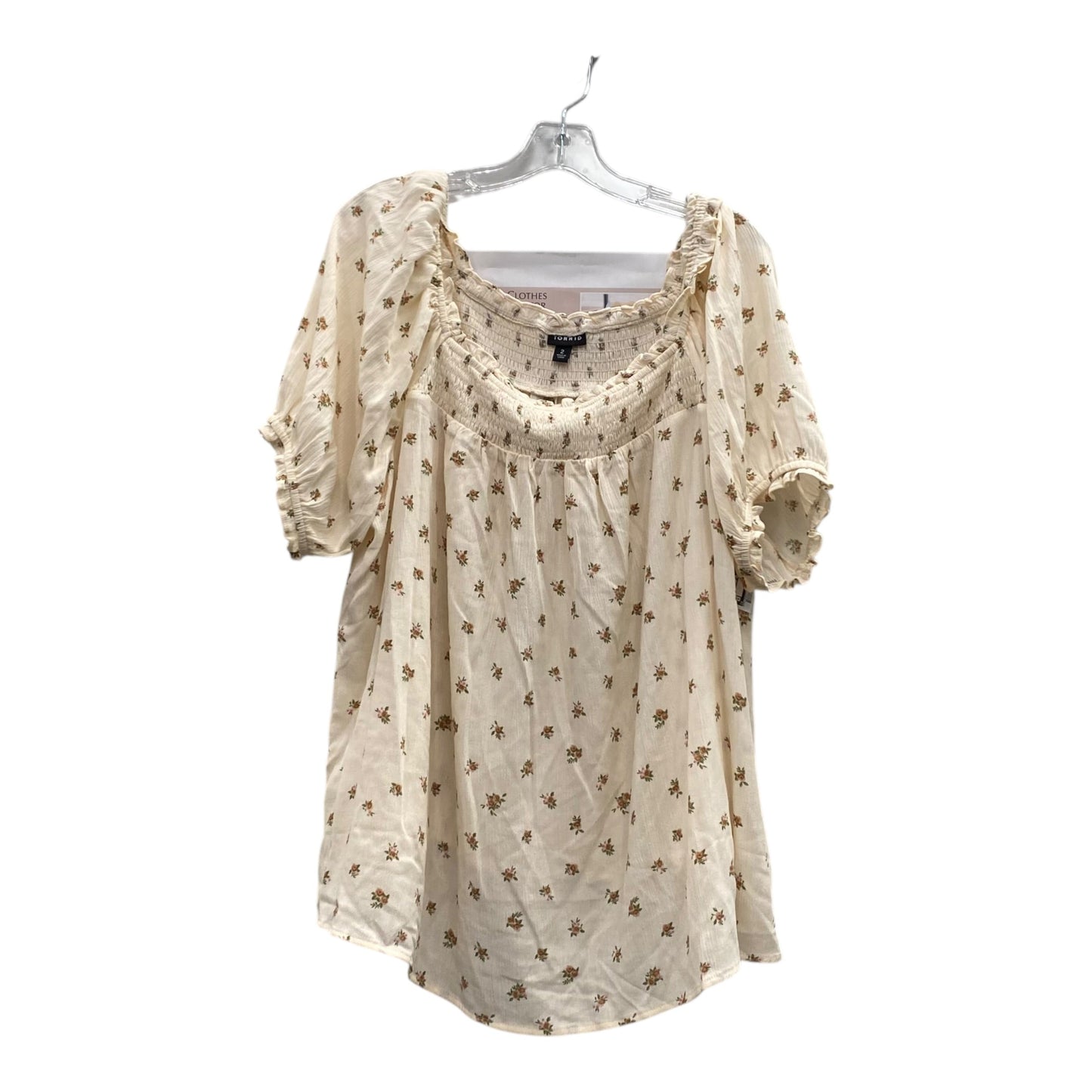 Top Ss By Torrid In Cream, Size:2X