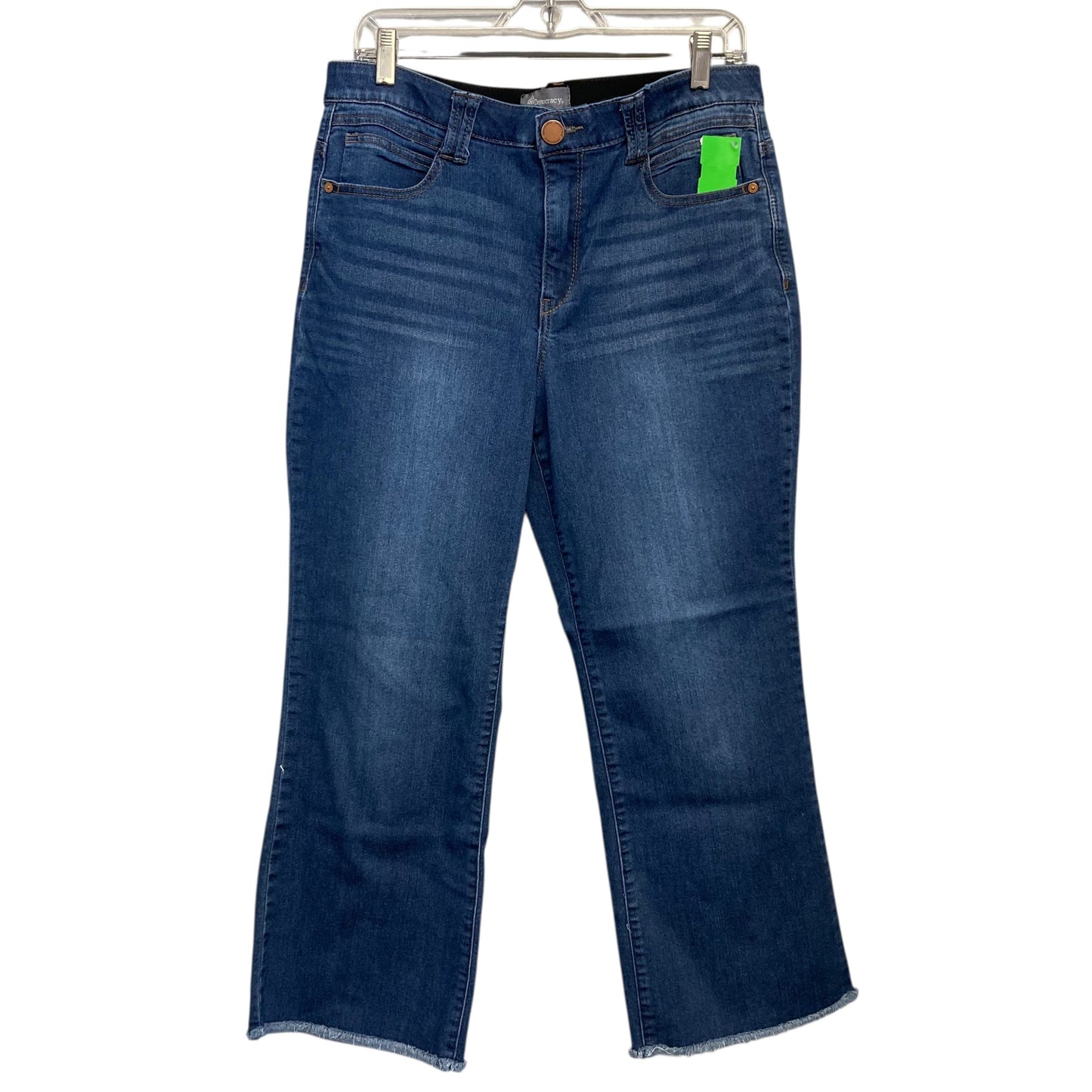 Jeans Straight By Democracy In Blue Denim, Size:14