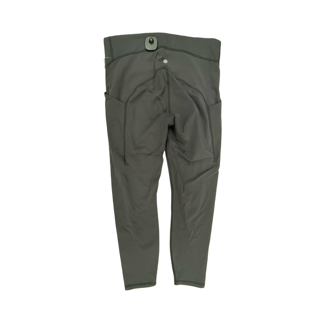 Athletic Leggings By Lululemon In Grey, Size:12