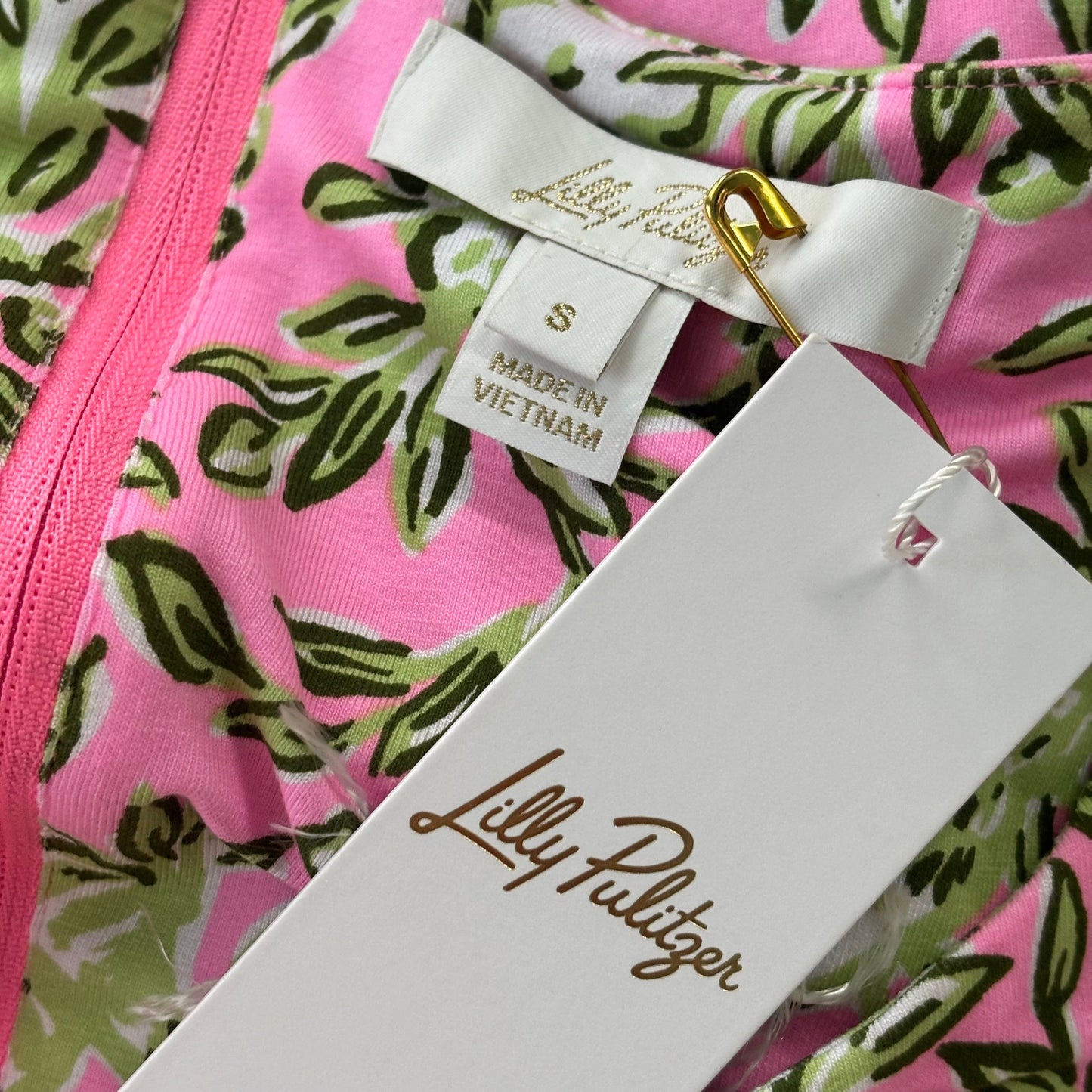 Dress Designer By Lilly Pulitzer In Green & Pink, Size: S