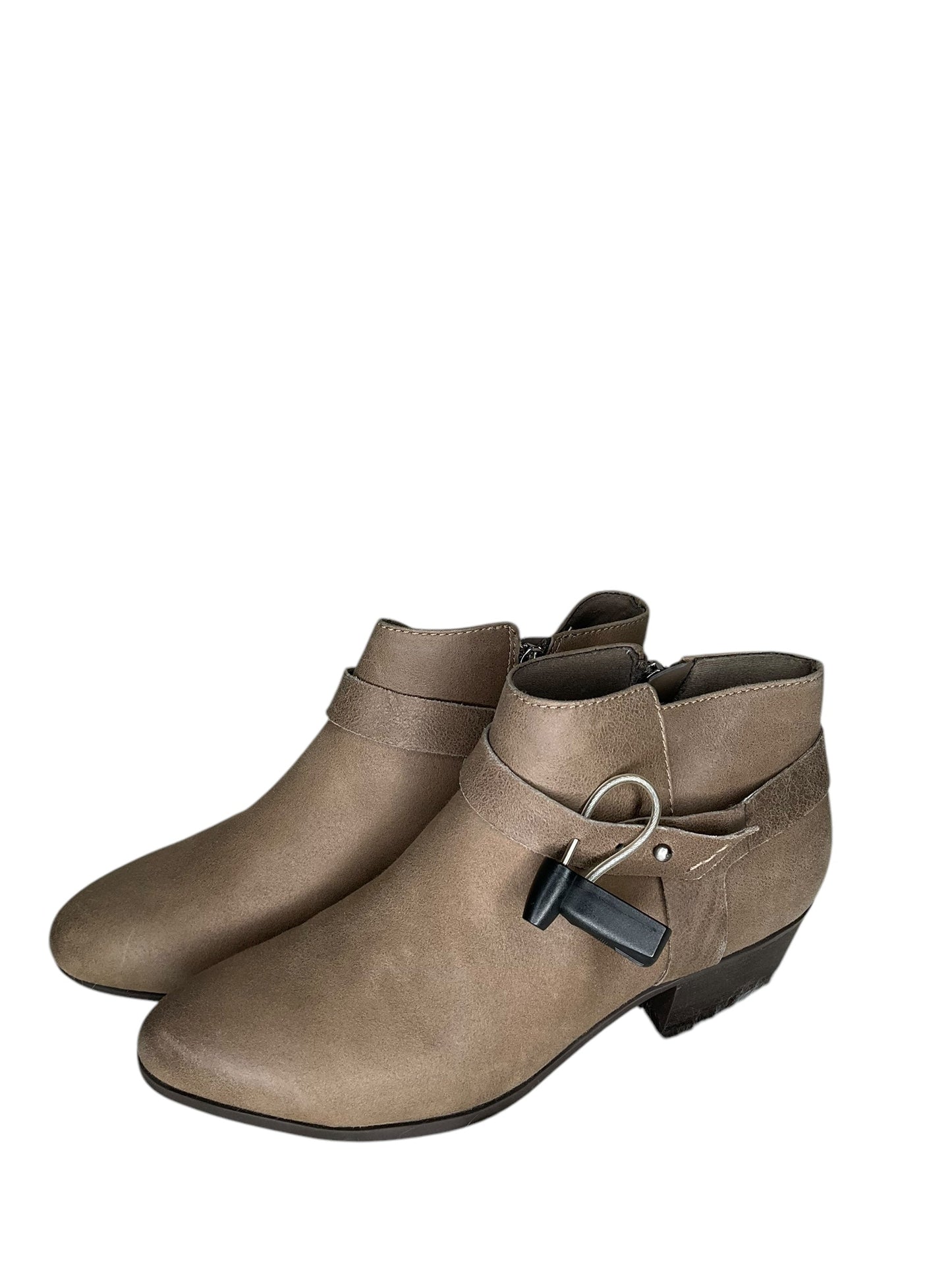 Boots Ankle Heels By Clarks In Beige, Size: 7.5