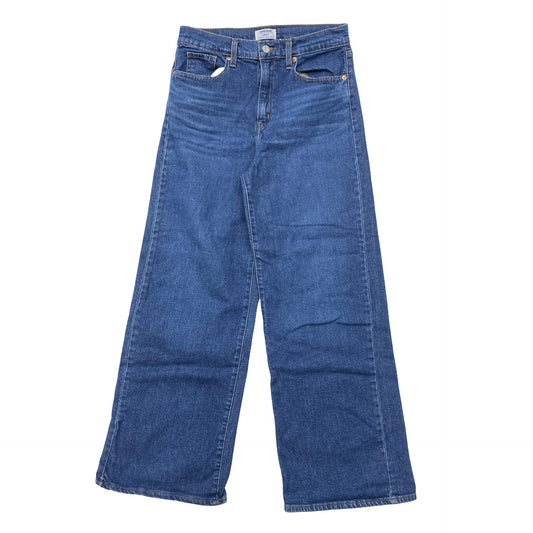 Jeans Wide Leg By Levis In Blue Denim, Size:4