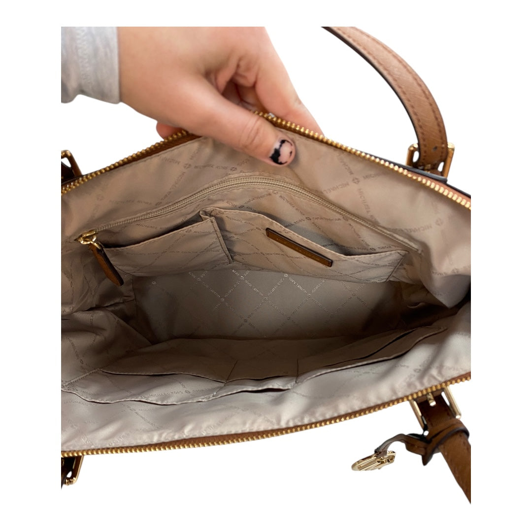 Handbag Designer By Michael Kors In Brown, Size:Large