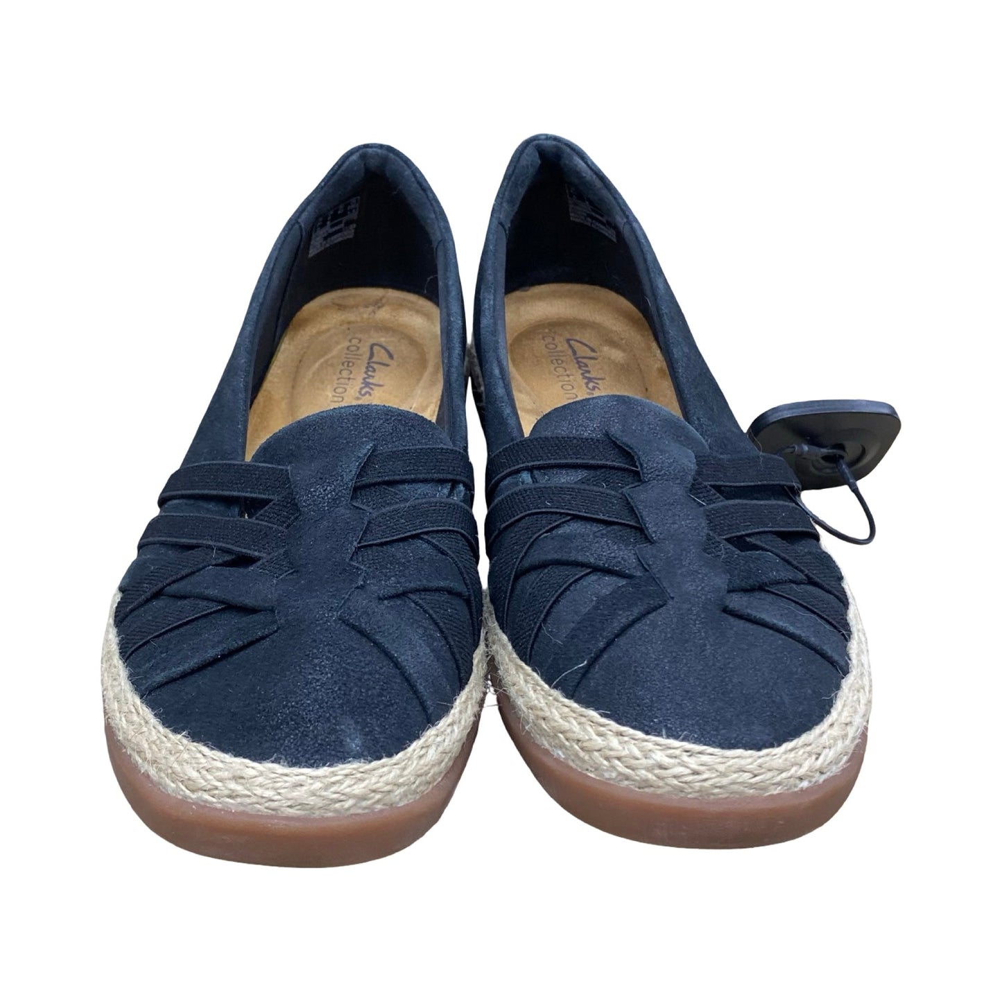 Shoes Flats By Clarks In Black & Tan, Size:9