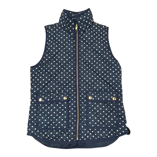 Vest Puffer & Quilted By J. Crew In Blue & White, Size:Xs