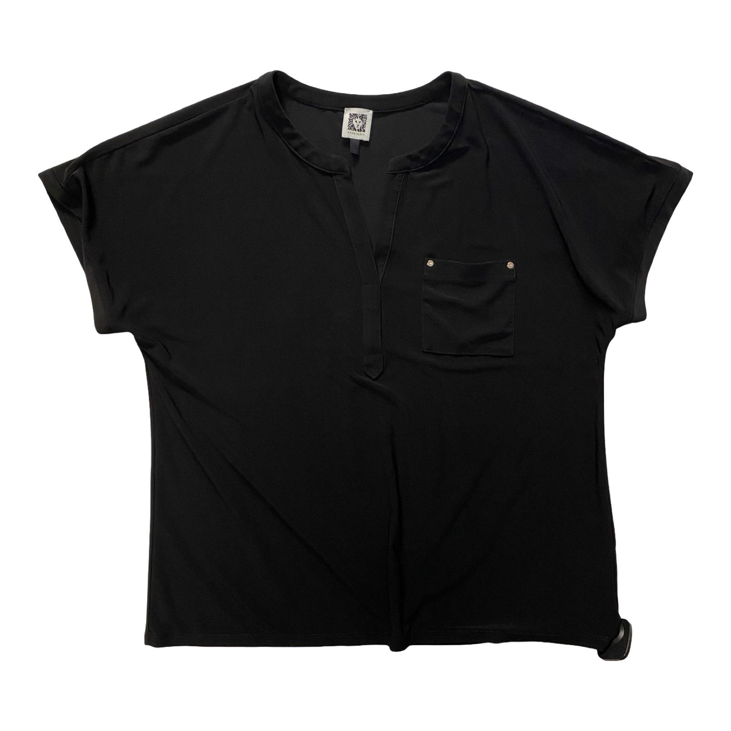 Top Ss By Anne Klein In Black, Size:L