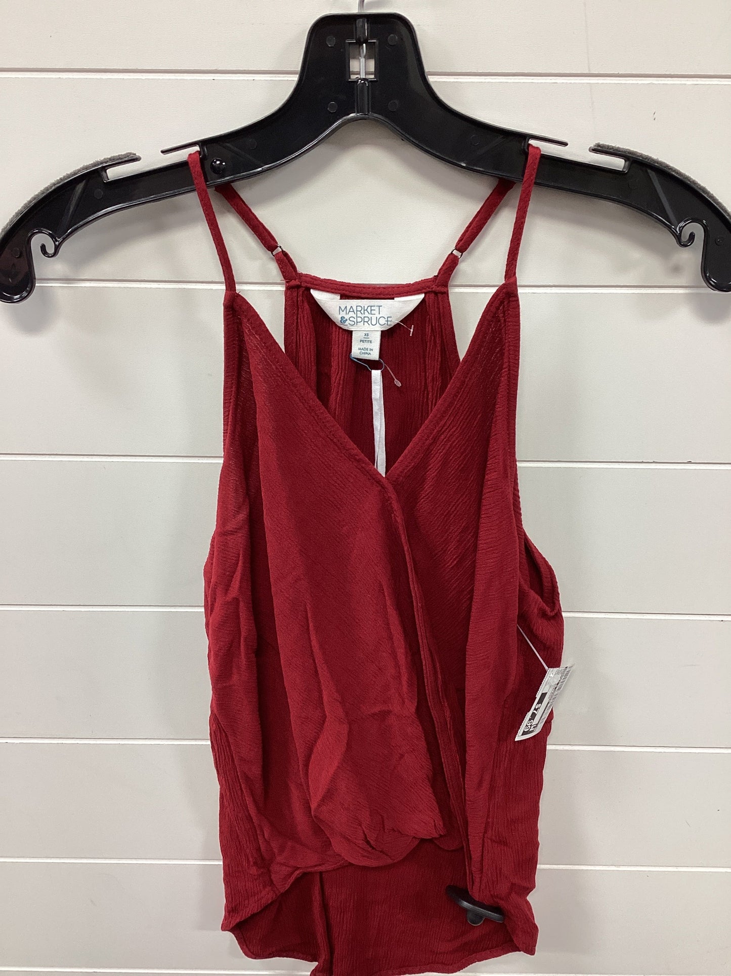 Top Sleeveless By Market & Spruce In Red, Size:Xsp
