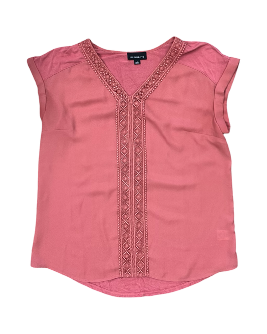 Top Ss By Fortune & Ivy In Orange, Size:L