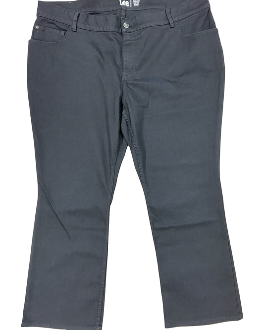 Jeans Boot Cut By Lee In Black Denim, Size:26