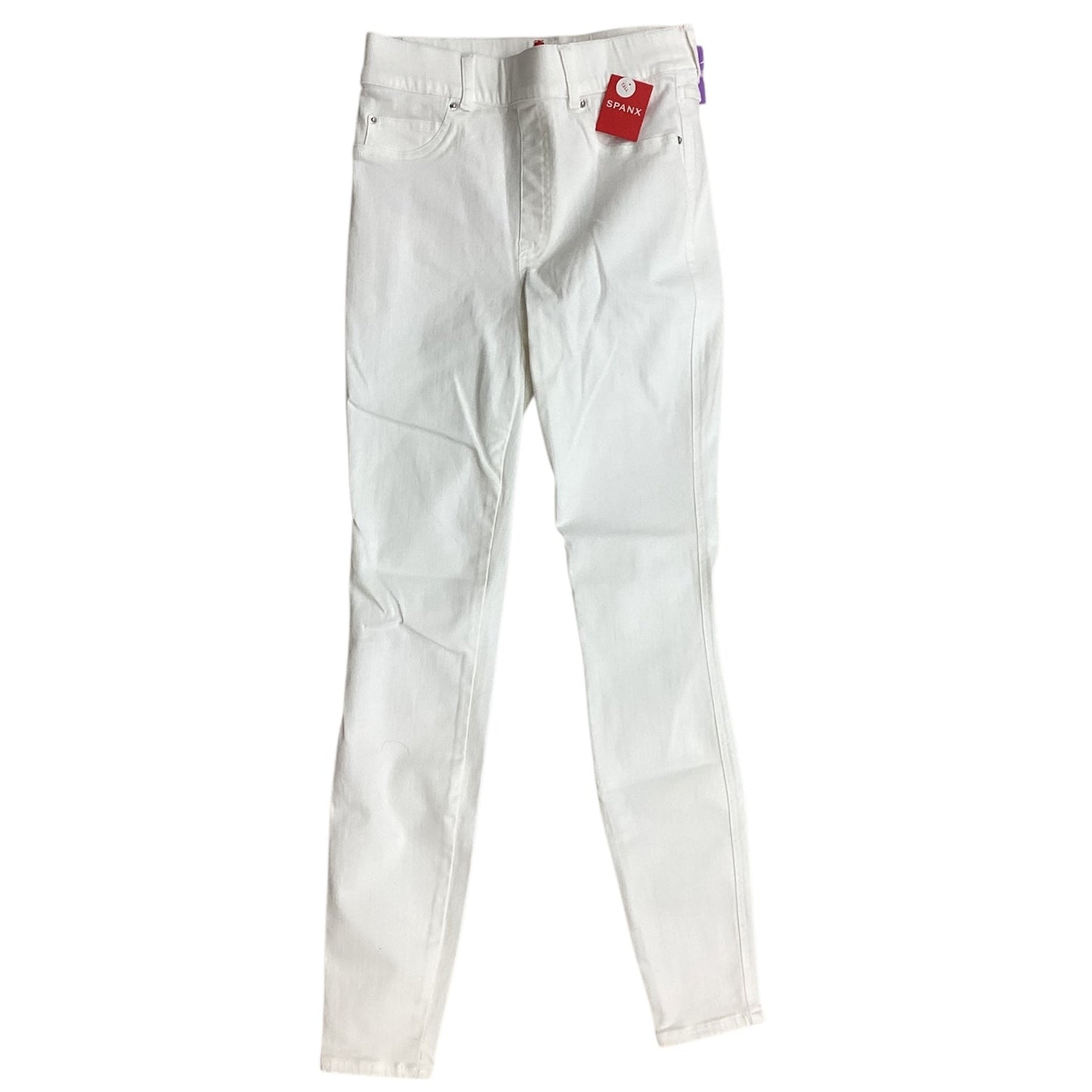 Jeans Skinny By Spanx In White Denim, Size:Sp