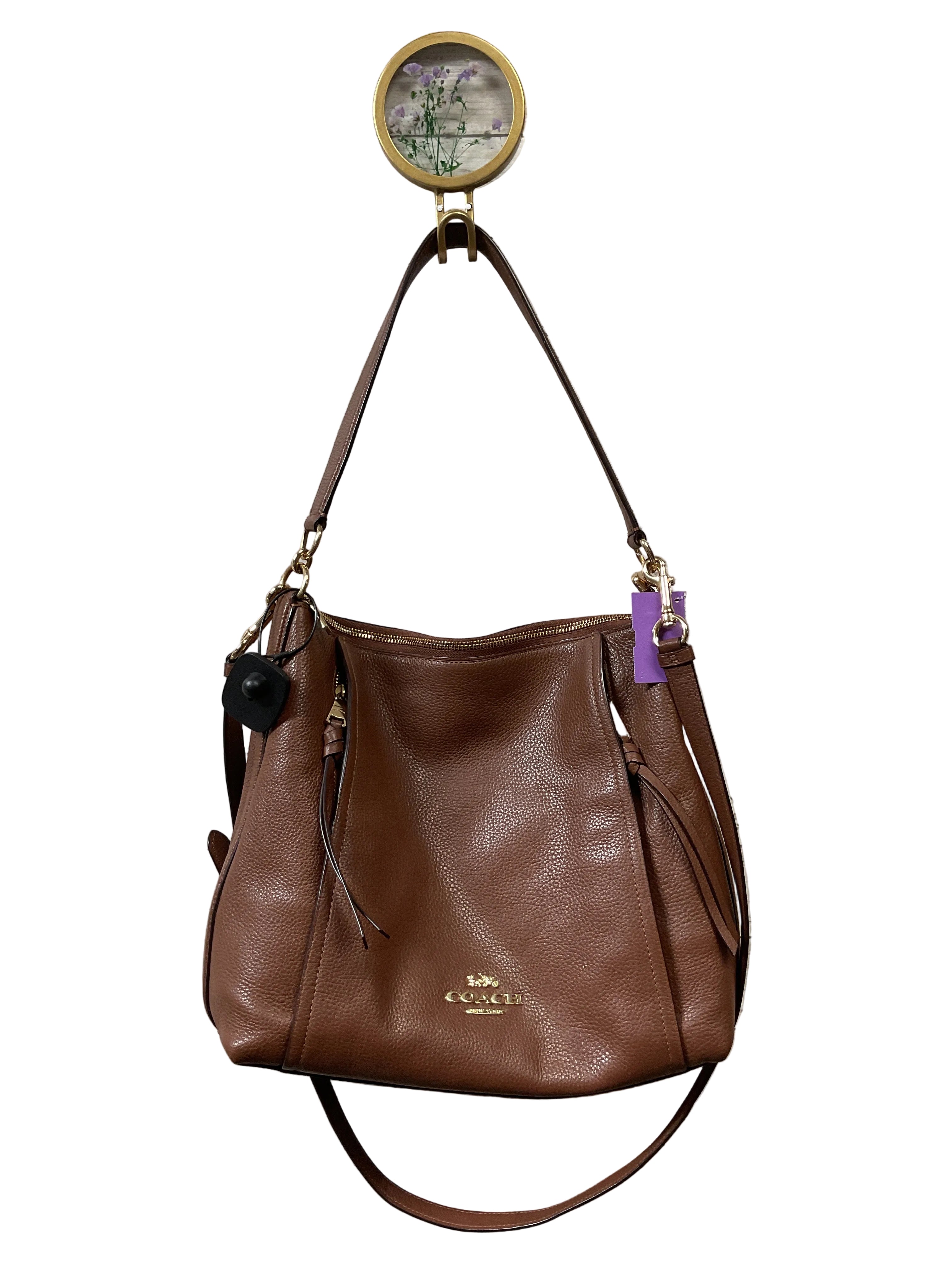 Handbag Designer By Coach In Brown, Size:Medium