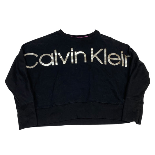 Athletic Sweatshirt Crewneck By Calvin Klein Performance In Black, Size:L