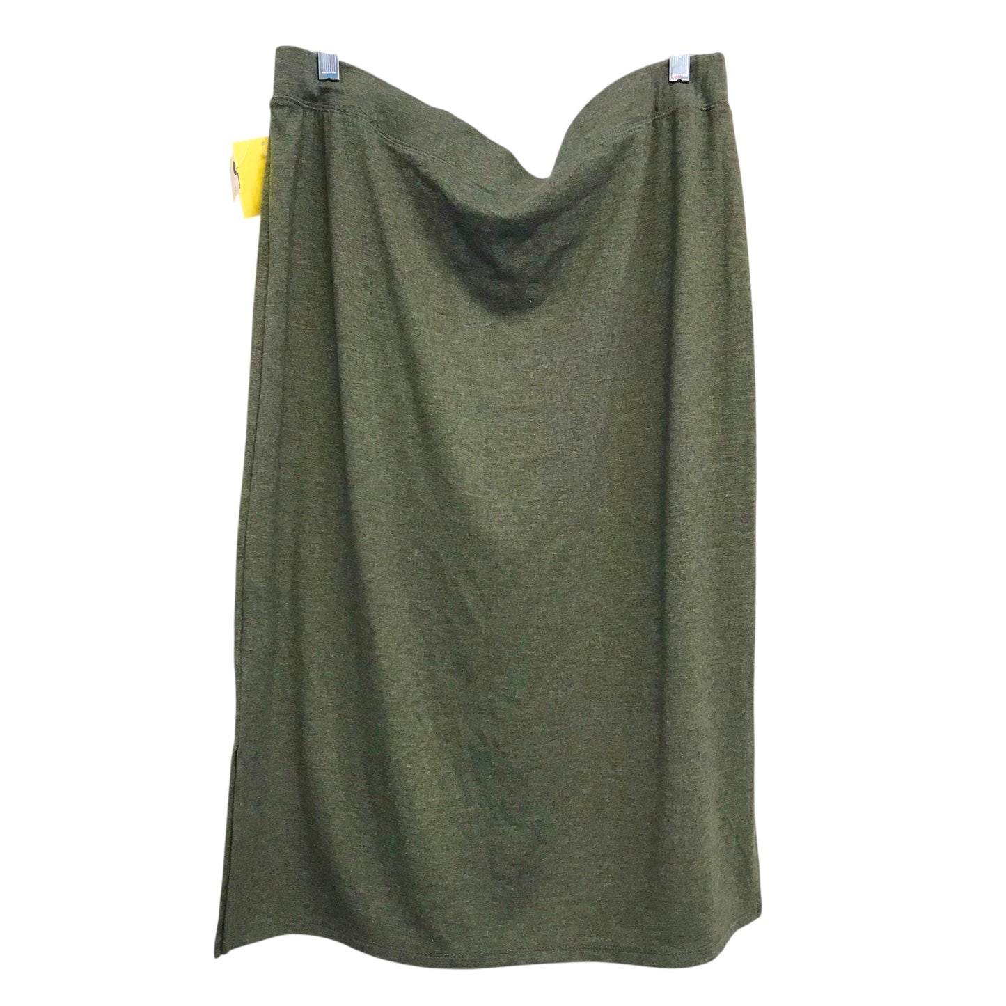 Skirt Midi By Anthropologie In Green, Size:16