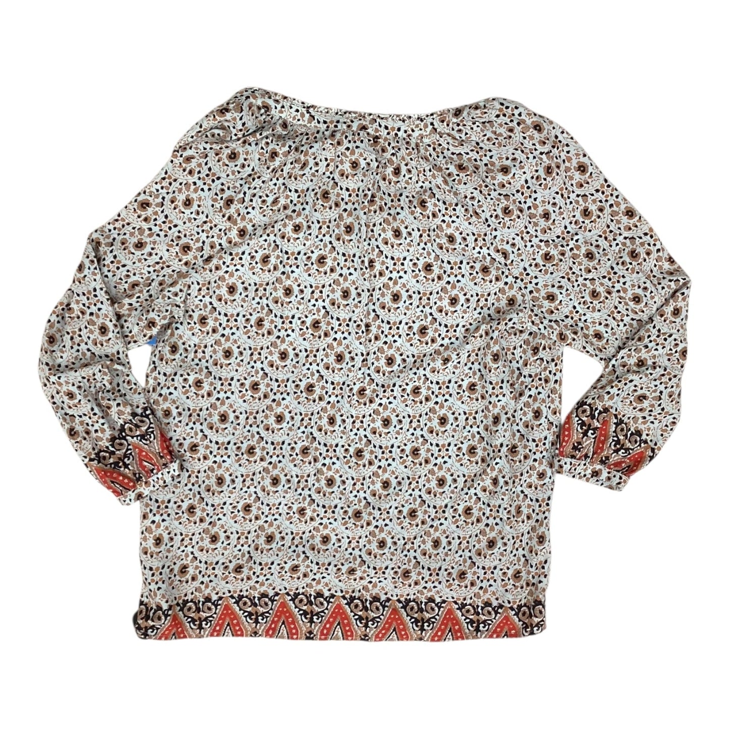 Top Ls By Lucky Brand In Blue & Tan, Size:L