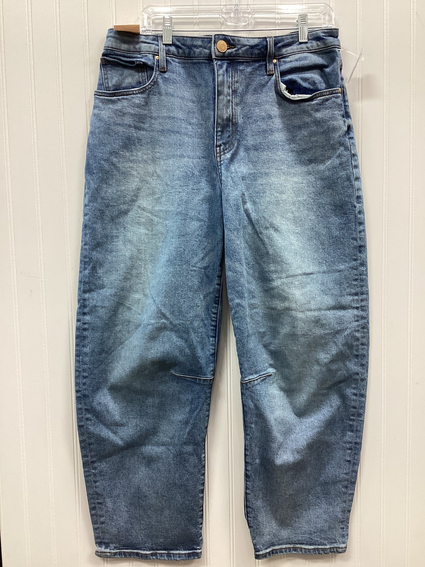 Jeans Straight By Kut In Blue Denim, Size:12