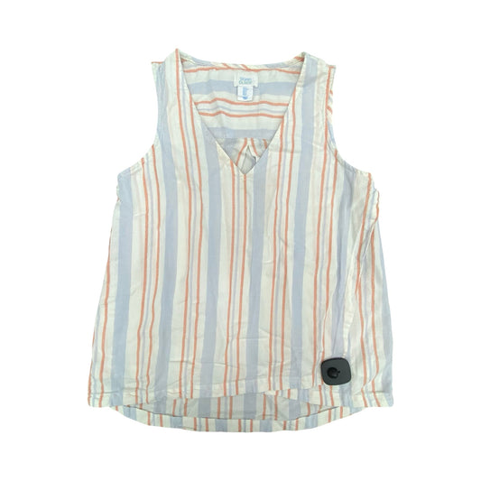 Top Sleeveless By Sigrid Olsen In Striped Pattern, Size:S