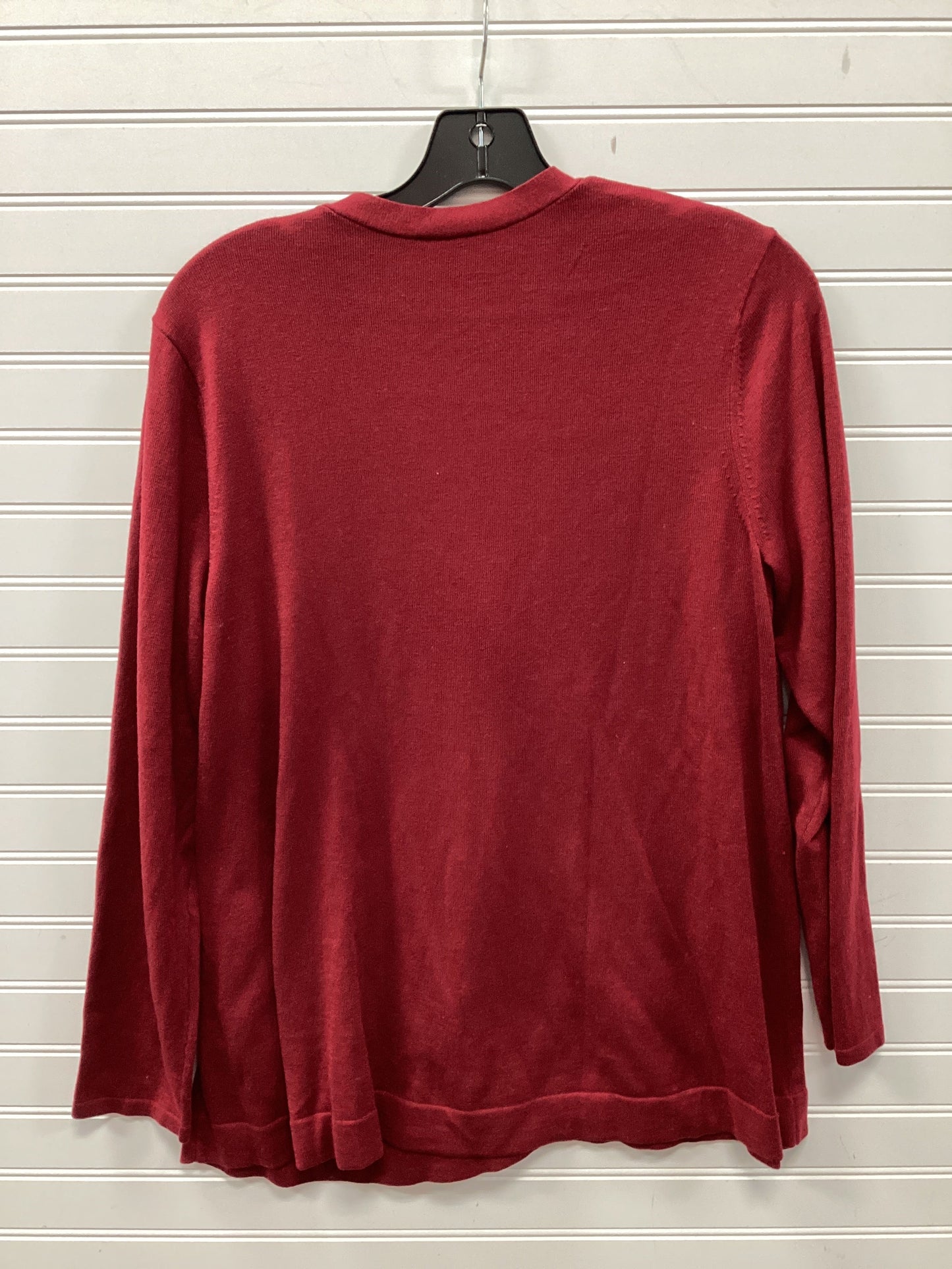 Cardigan By J. Jill In Red, Size:Lp