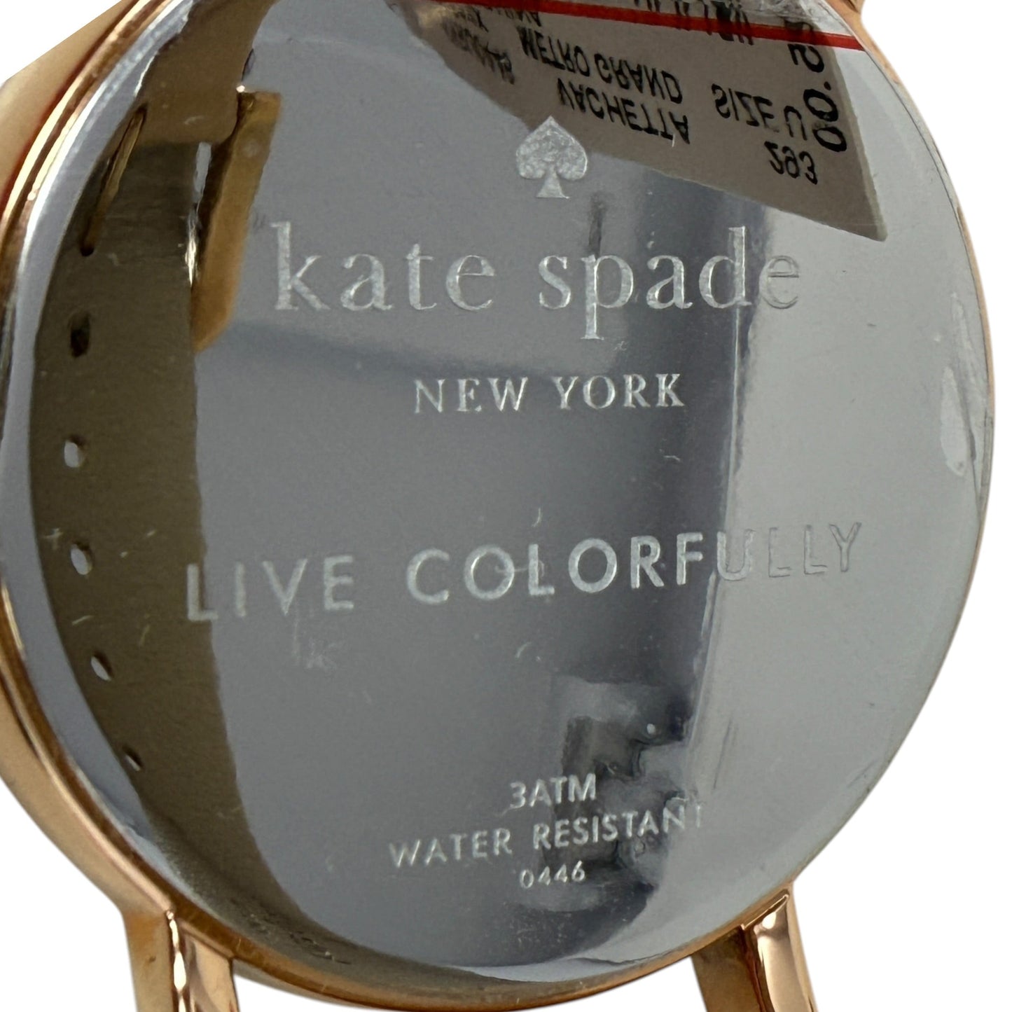 Metro Grand Watch With Vachetta Leather Band Designer By Kate Spade