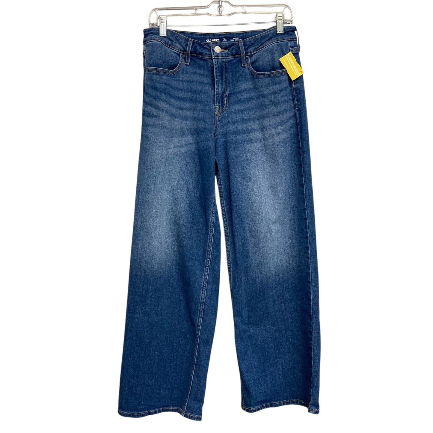 Jeans Wide Leg By Old Navy In Blue Denim, Size:10