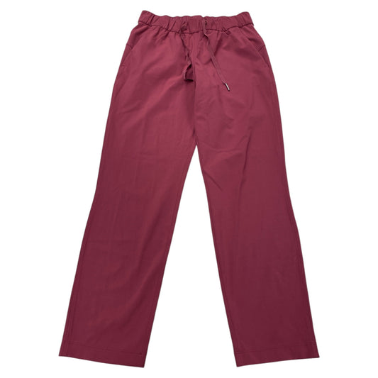 Athletic Pants By Lululemon In Mauve, Size:4