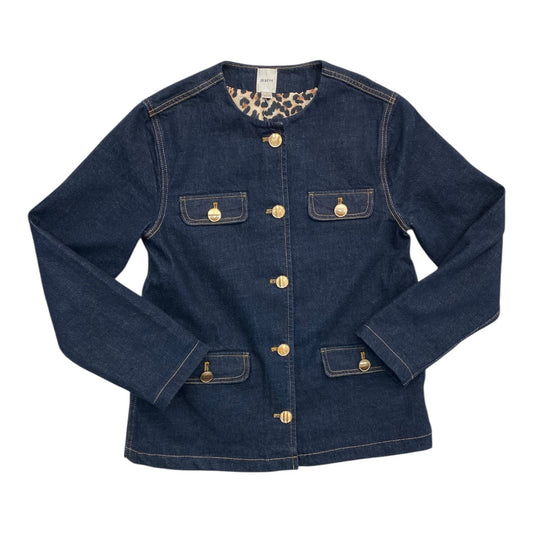 Jacket Denim By Maeve In Blue Denim, Size:S
