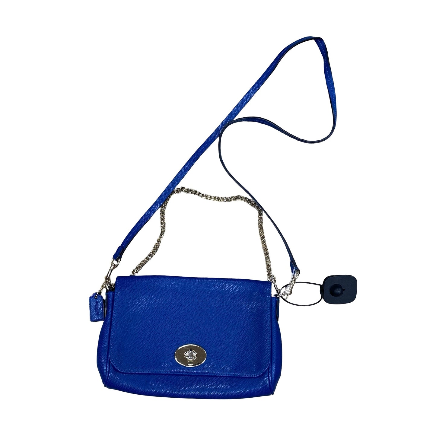 Handbag Designer By Coach In Blue, Size:Small