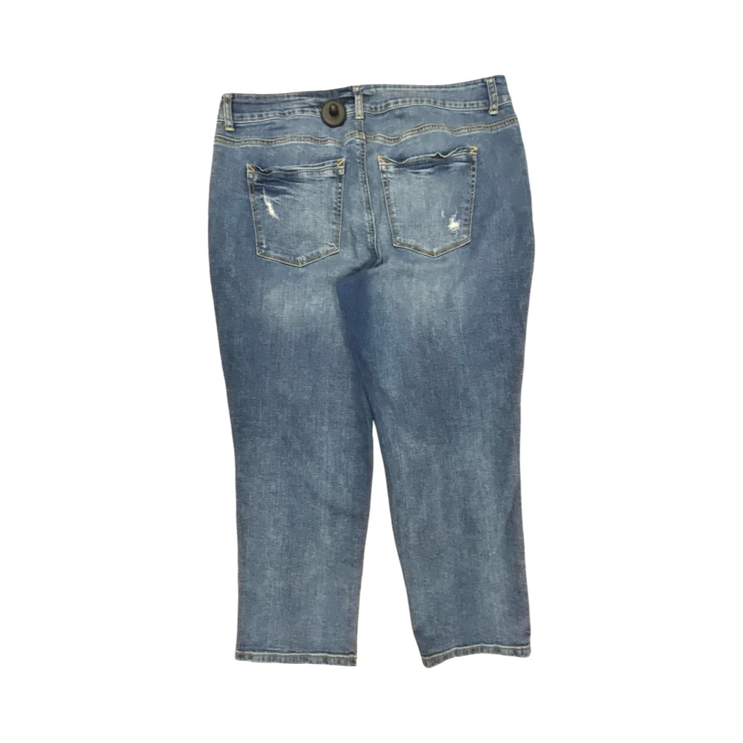 Jeans Straight By Maurices In Blue Denim, Size:16
