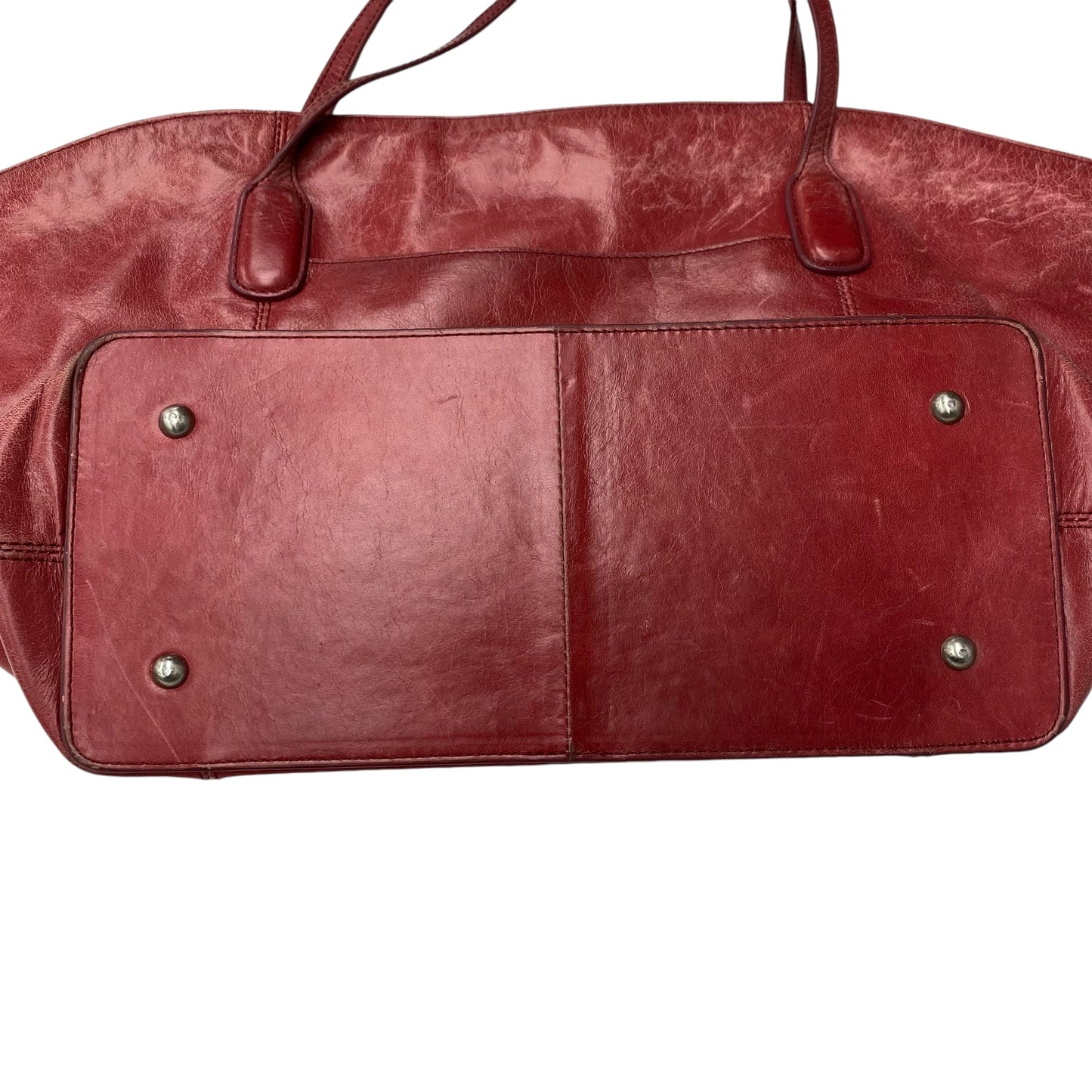 Handbag Leather By Hobo Intl In Red, Size:Medium