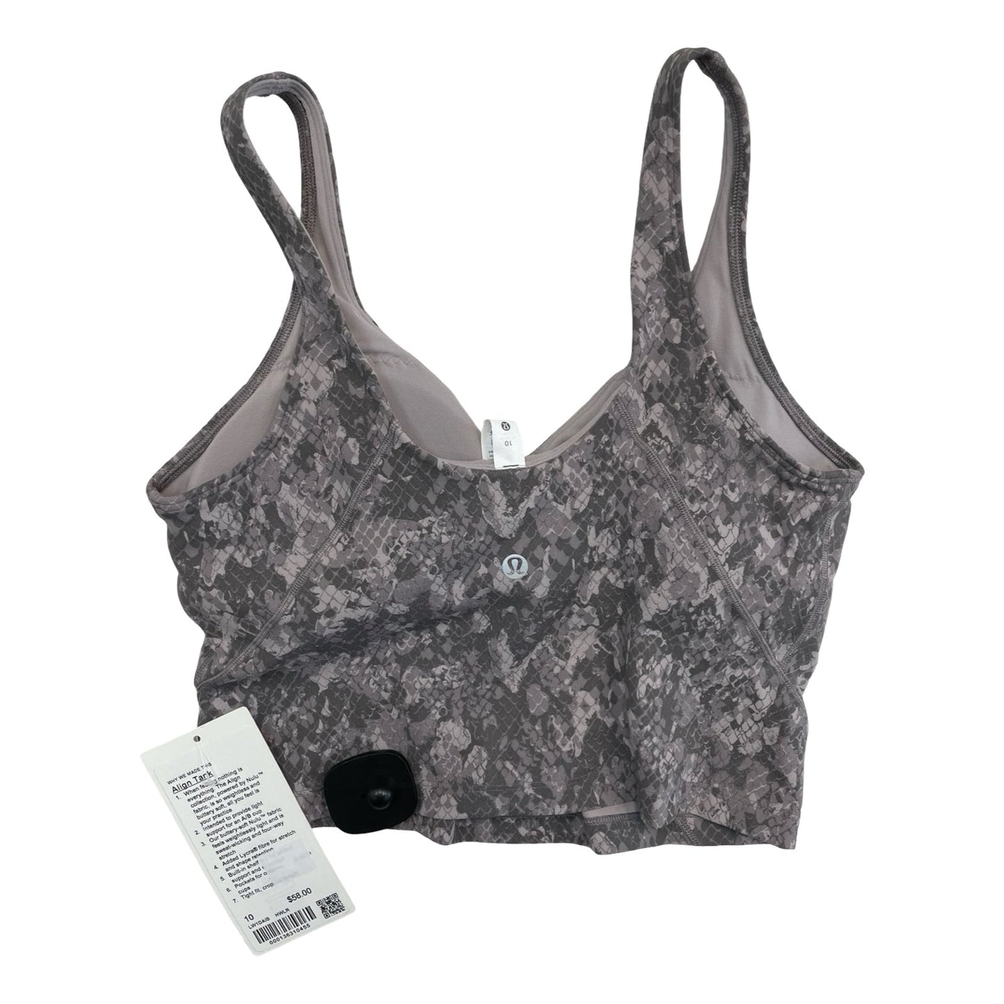 Athletic Tank Top By Lululemon In Grey, Size:10