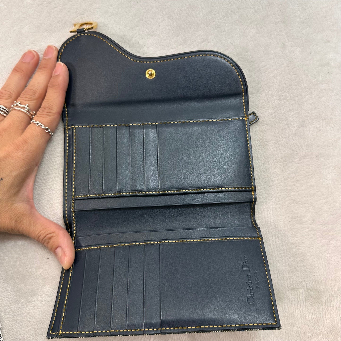 Wallet Luxury Designer By Dior, Size: Small