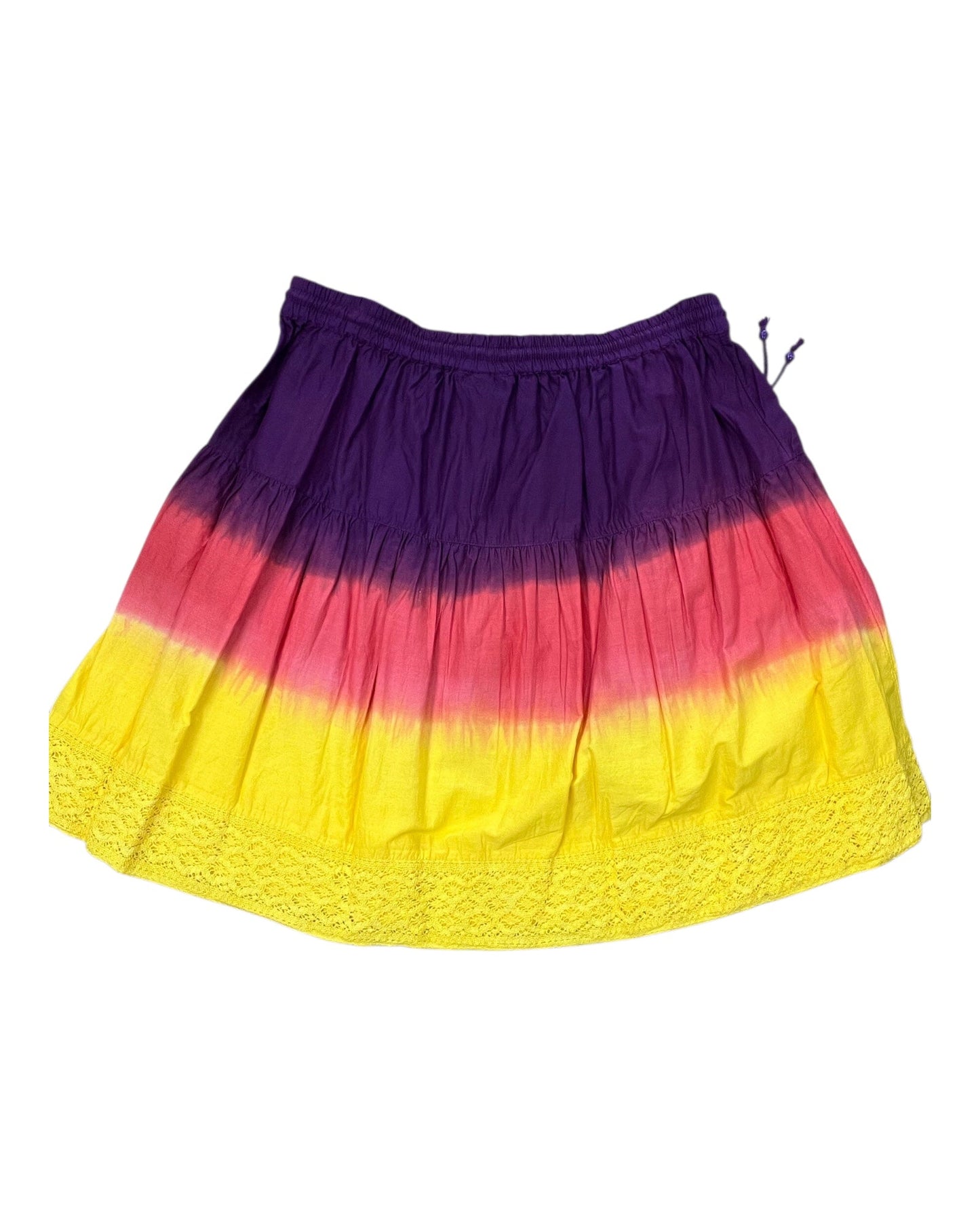 Skirt Midi By Lane Bryant In Purple & Yellow, Size:L