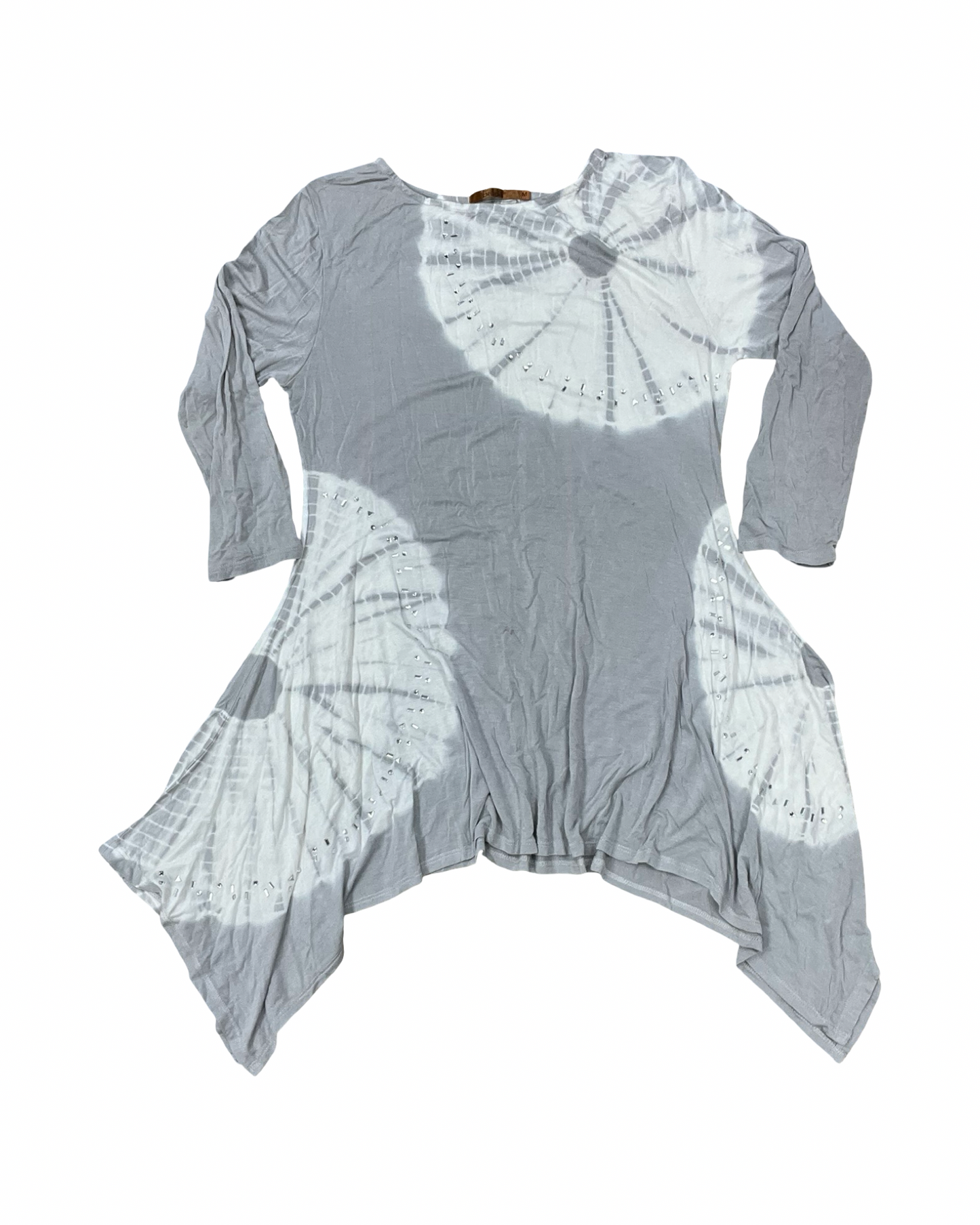 Top 3/4 Sleeve By Belldini In Green & White, Size:0
