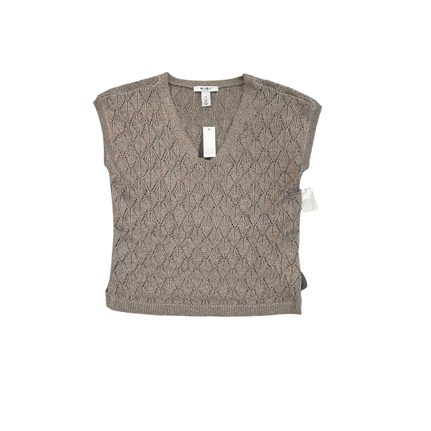 Top Sleeveless By White House Black Market In Gold, Size:M