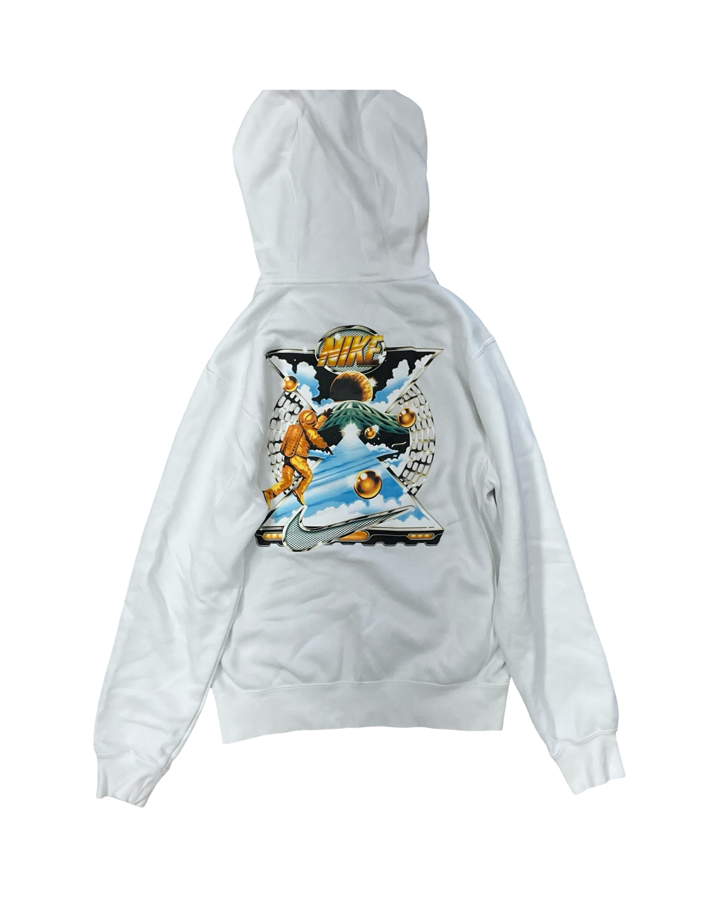 Athletic Sweatshirt Hoodie By Nike In White, Size:Xs