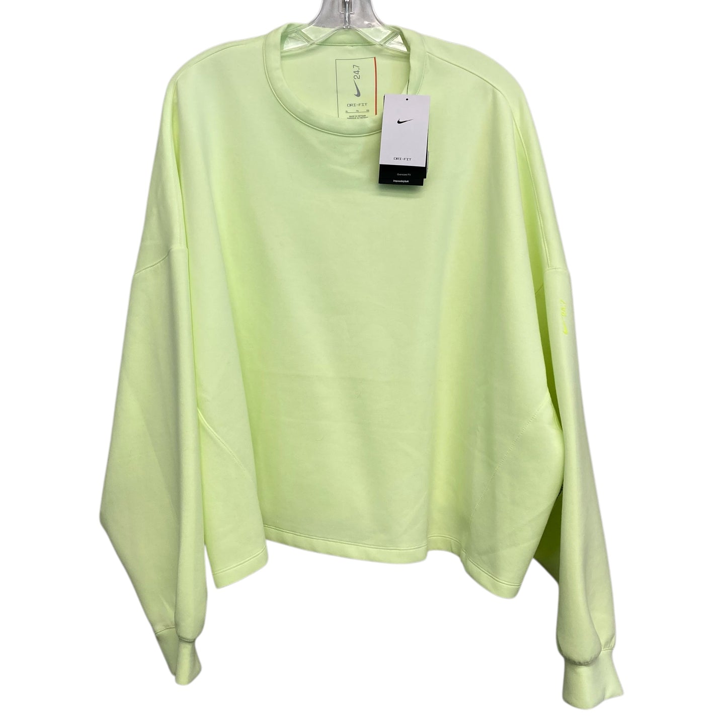 Athletic Sweatshirt Crewneck By Nike In Yellow, Size:Xl