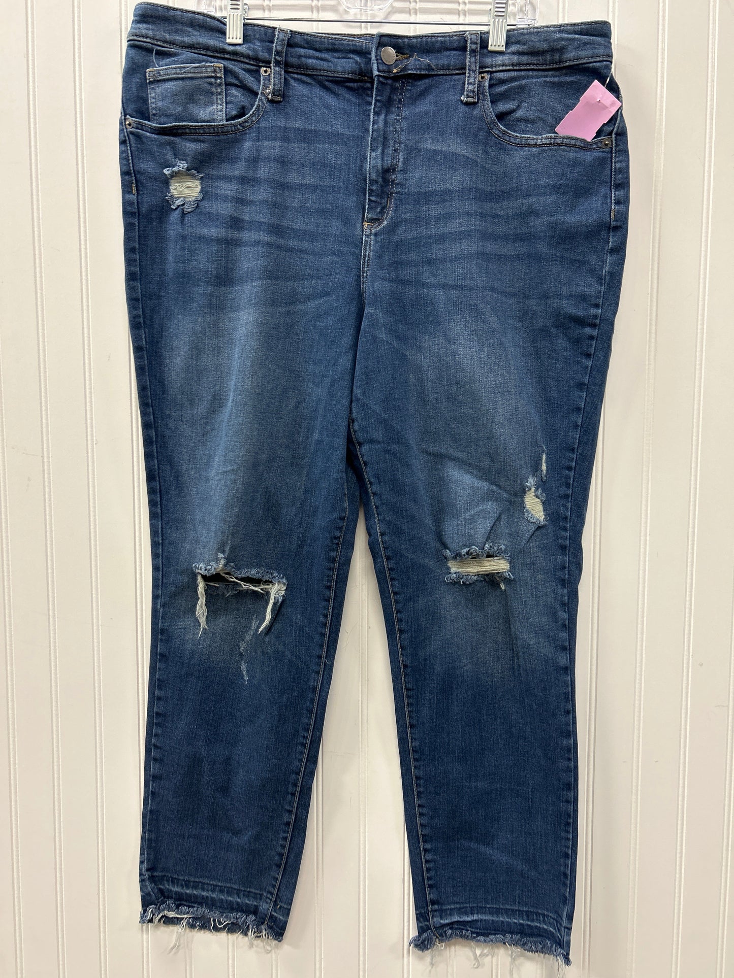 Jeans Straight By Universal Thread In Blue Denim, Size:18