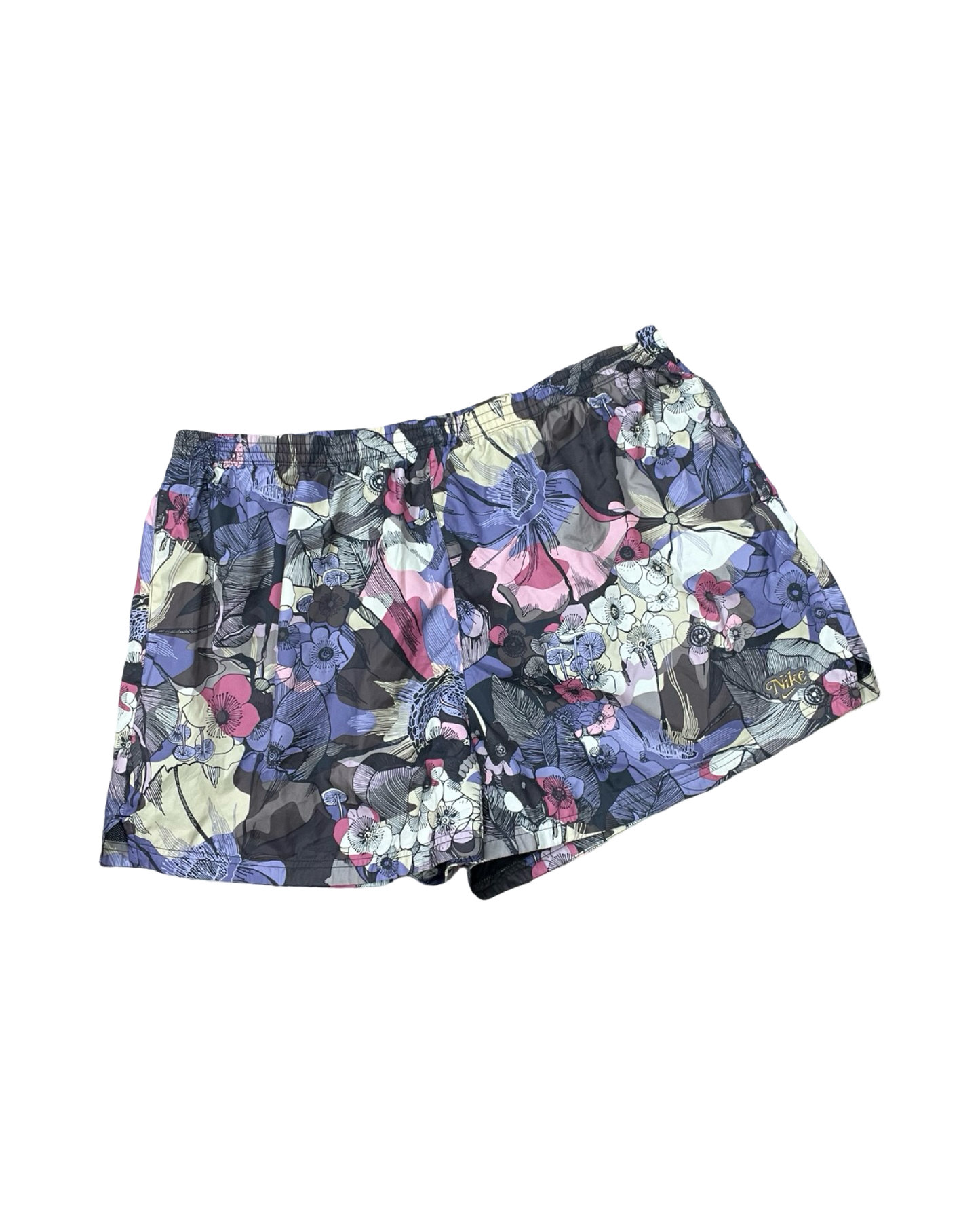 Athletic Shorts By Nike In Floral Print, Size:2X