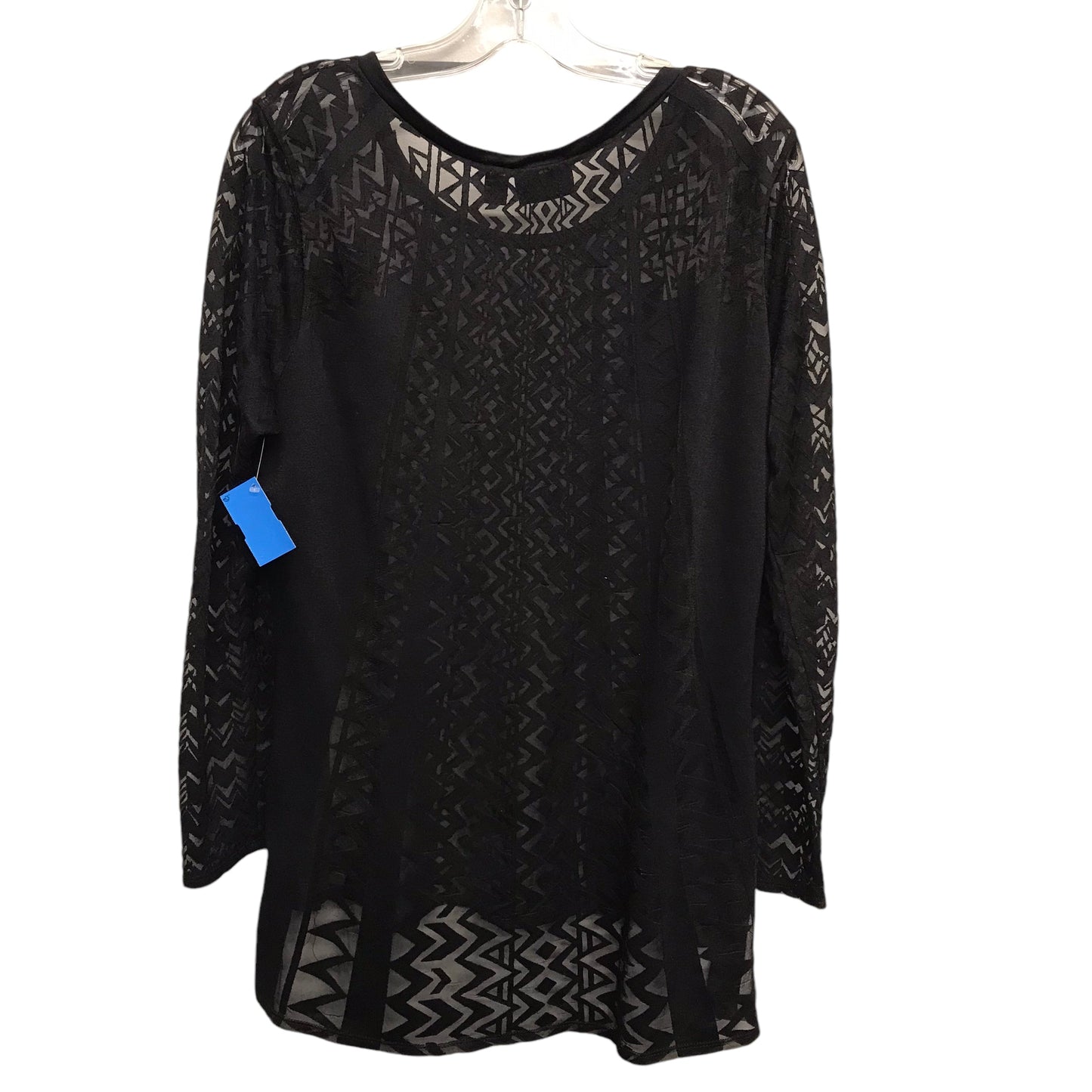 Top Ls By Nicole By Nicole Miller In Black, Size:L