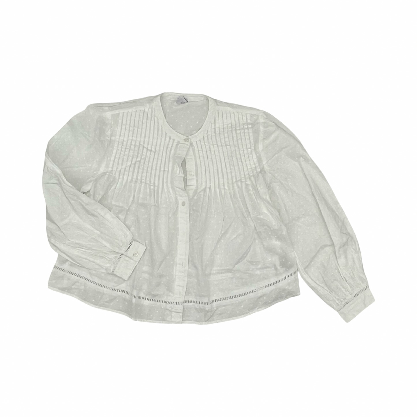Blouse Ls By Old Navy In White, Size:Xs