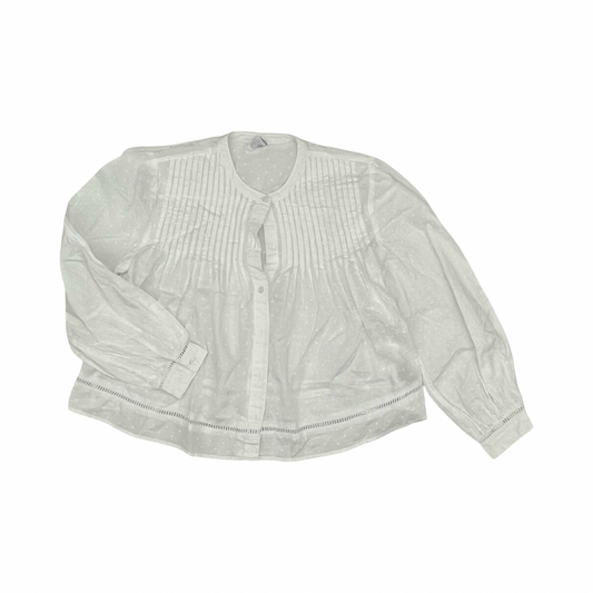Blouse Ls By Old Navy In White, Size:Xs