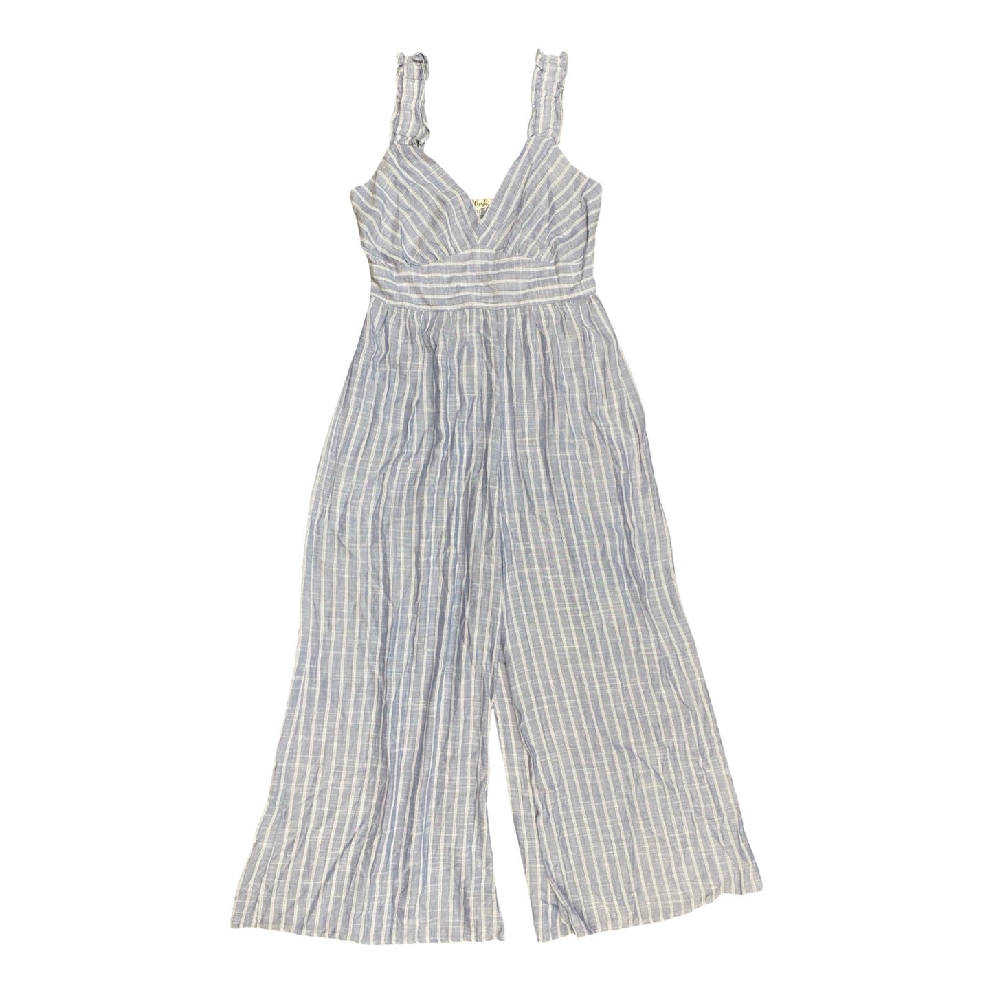 Jumpsuit By Blush In Blue & White, Size:Xl