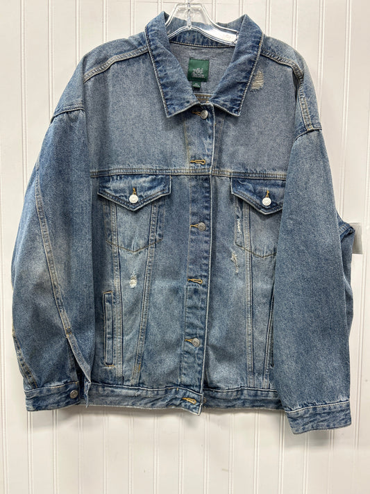 Jacket Denim By Wild Fable In Blue Denim, Size:1X