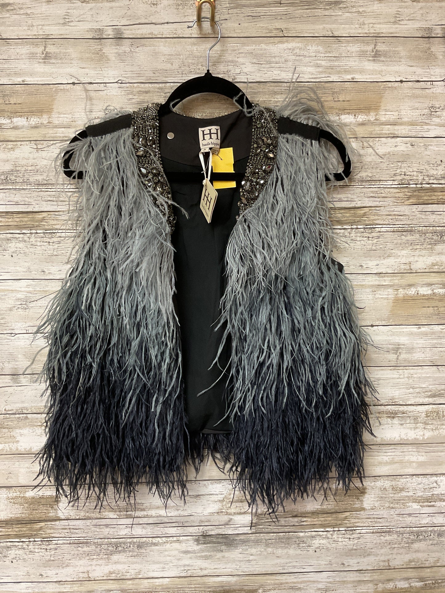 Vest Other By Haute Hippie In Black & Grey, Size:S