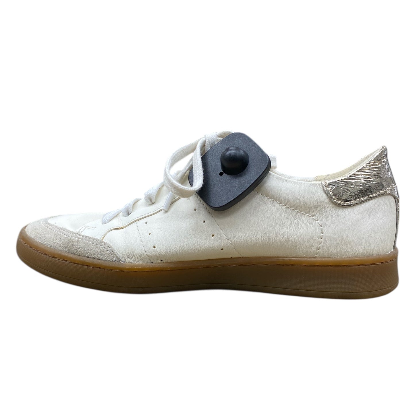 Shoes Sneakers By Sam Edelman In Cream & Silver, Size:6.5