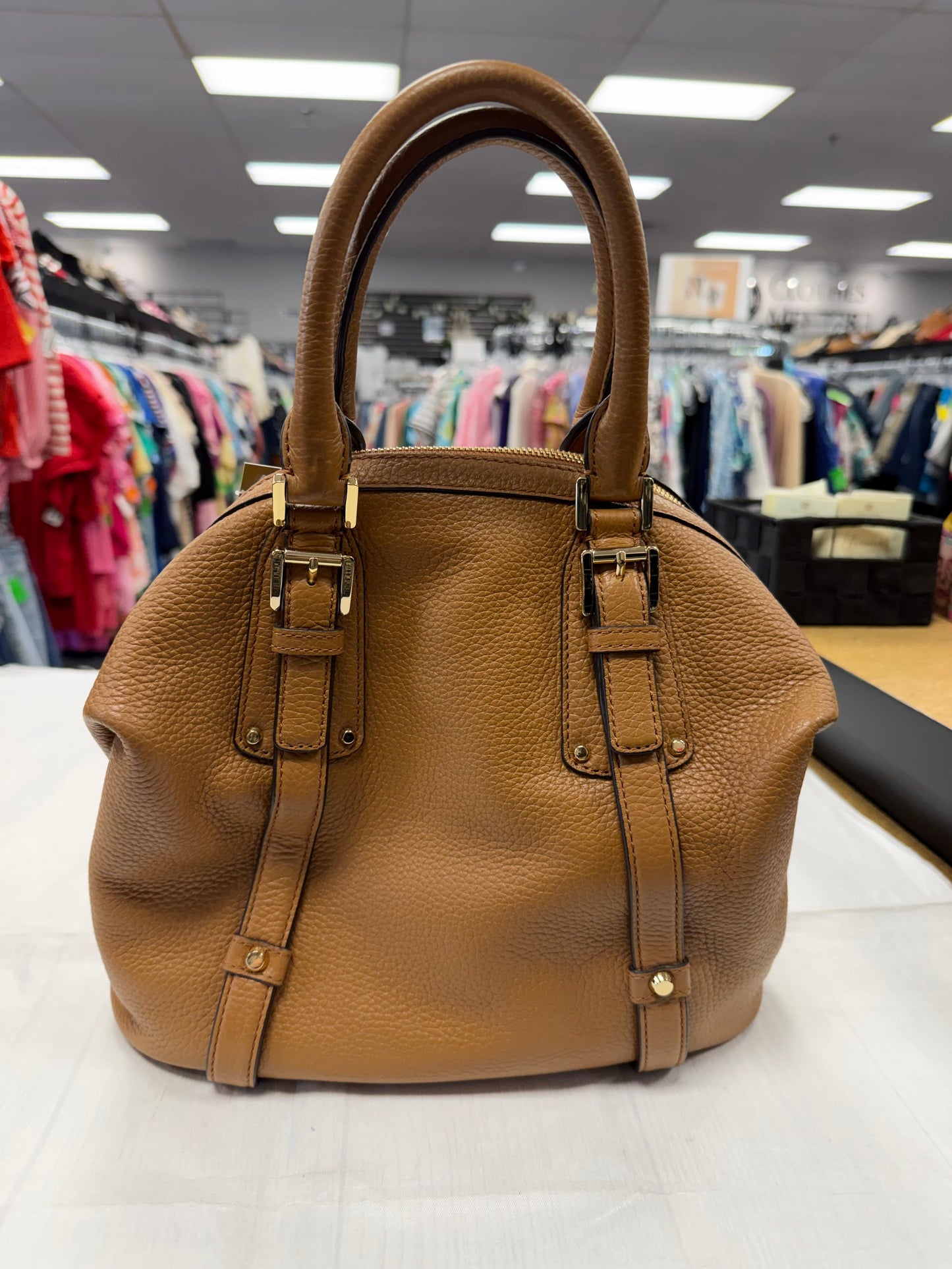 Handbag Designer By Michael Kors In Brown, Size:Medium